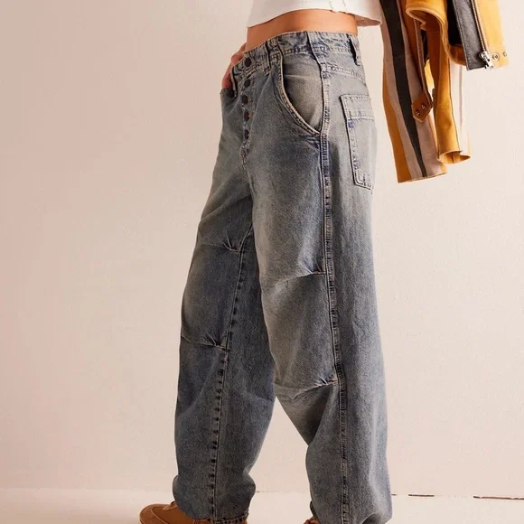 WE THE FREE Newbies Solid Slouchy Jeans - Picture 3 of 11